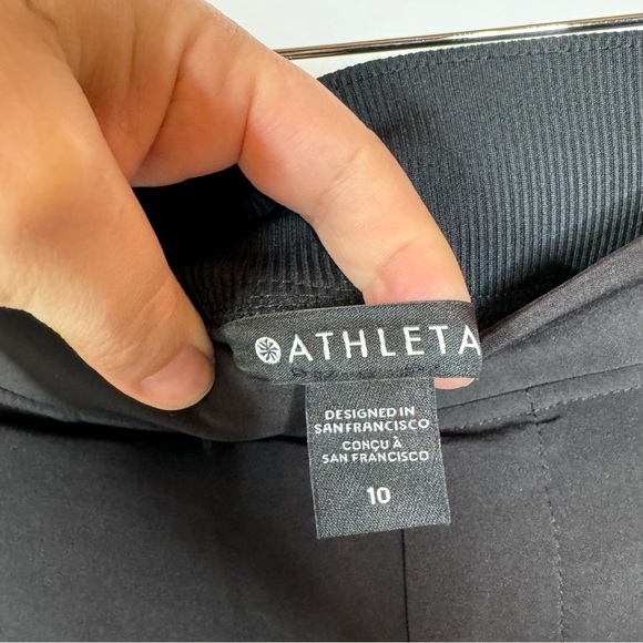 Athleta Brooklyn Mid-Rise Slim Ankle Pant in Black Size 10 - Picture 4 of 6